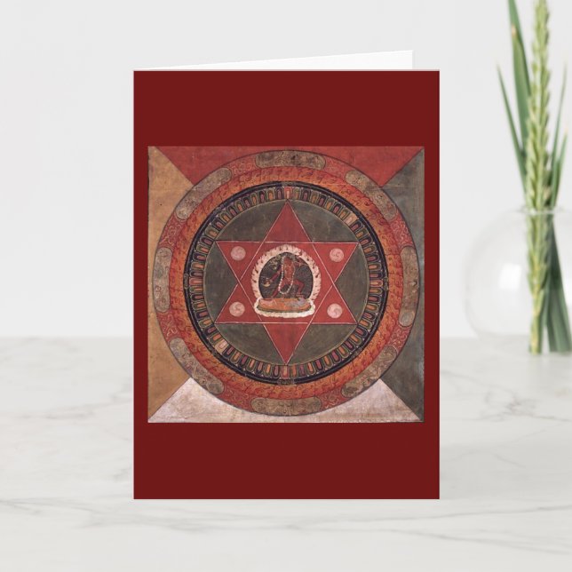 Tarjeta Mandala tibetana (Anverso)