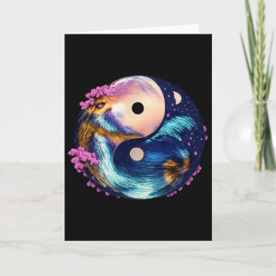 Tarjeta Mandala Yin Yang Zen Armonía Lance Yoga Meditación
