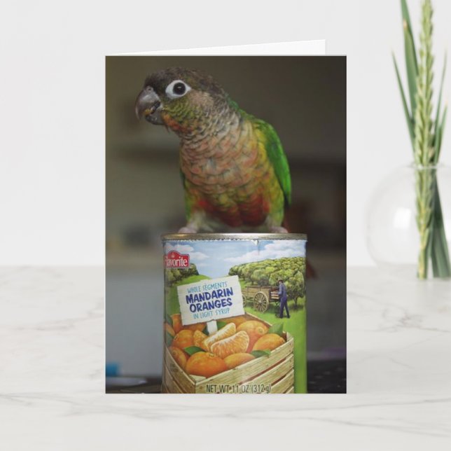 Tarjeta mandarín delicioso (Anverso)