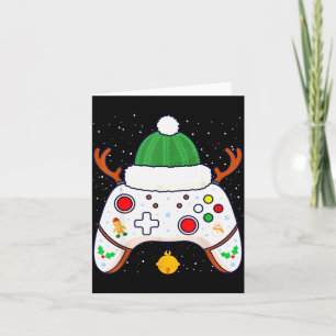 Tarjeta Mando de videojuegos para jugadores de Navidad Gam