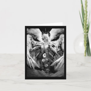 Tarjeta Manga espeluznante Salón de Horror Angel Scary Ojo