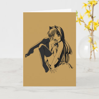 Tarjeta Manga, Neko Catgirl Furry Anime Loli Slave Car Mag