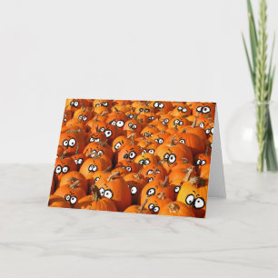 Tarjeta manía de la calabaza