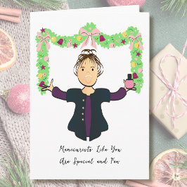 Tarjeta Manicurist Cartoon Funny Thank You from Customer