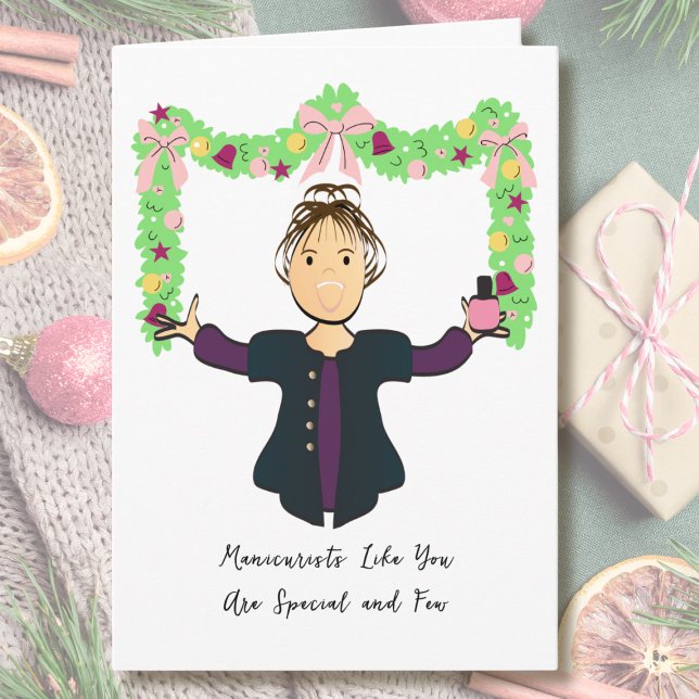 Tarjeta Manicurist Cartoon Funny Thank You from Customer (Subido por el creador)