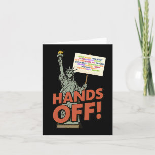 Tarjeta Manifestación contra Trump el 5 de abril