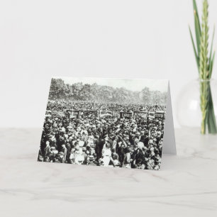 Tarjeta Manifestación de "Grandes votos para las mujeres" 