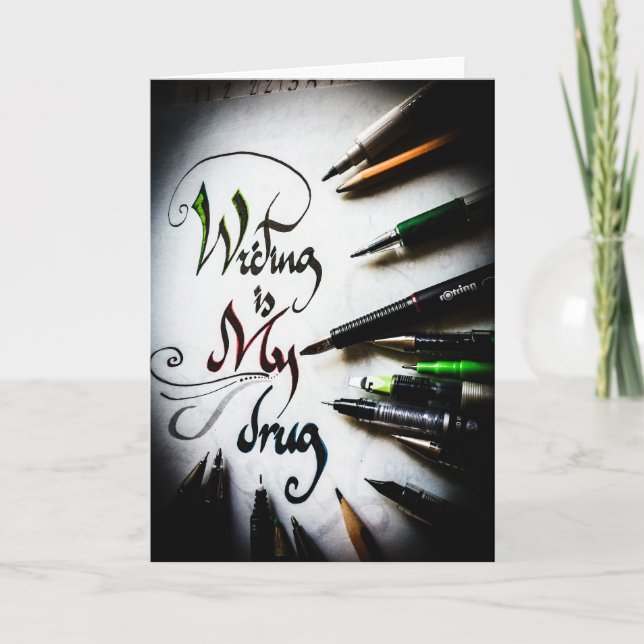 Tarjeta Manifiesto de escritor loco (Anverso)