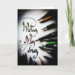 Tarjeta Manifiesto de escritor loco