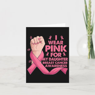 Tarjeta Mano De Boxeo Que Llevo Rosa Para Mi Hija El Pecho