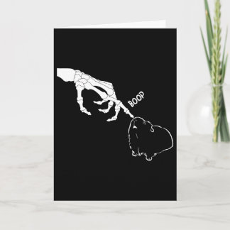 Tarjeta Mano de esqueleto espeluznante de cobaya Boop dive