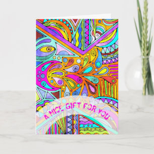 Tarjeta Mano dibujada por EDDArt - Blah Blah 1