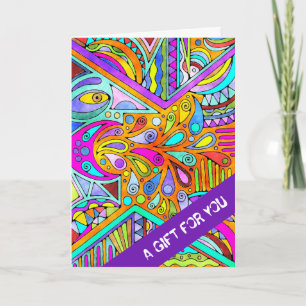 Tarjeta Mano dibujada por EDDArt - Blah Blah 1