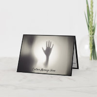 Mano fantasmal de sombra espeluznante paranormal