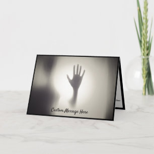 Tarjeta Mano fantasmal de sombra espeluznante paranormal