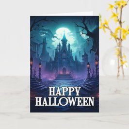 Tarjeta Mano inquieta y embrujada | Feliz Halloween
