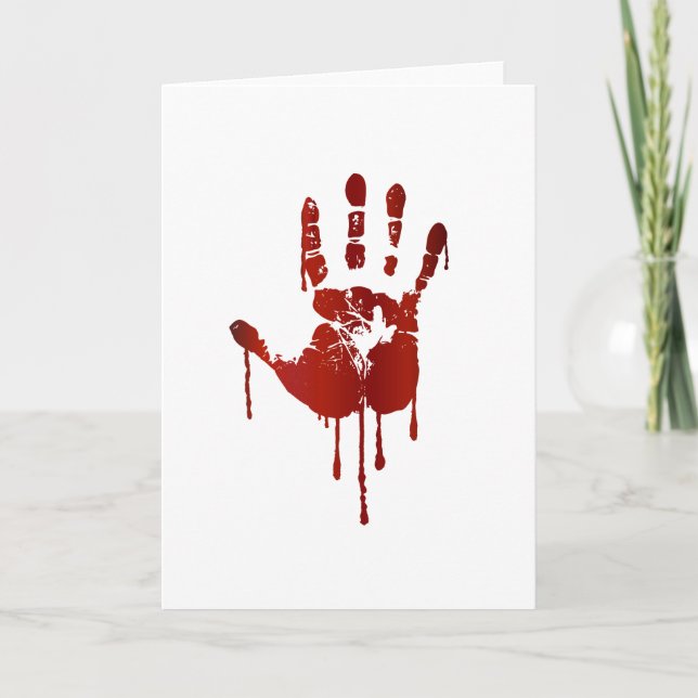 Tarjeta Mano sangrienta (Anverso)