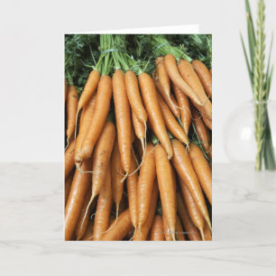 Tarjeta Manojos de zanahorias