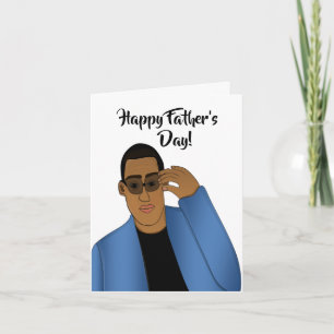 Tarjeta Manos Afroamericanas Padre Guapo y Talentoso Día d