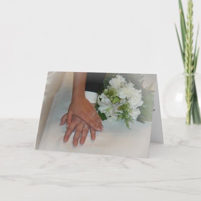 Tarjeta Manos de la boda (Anverso)