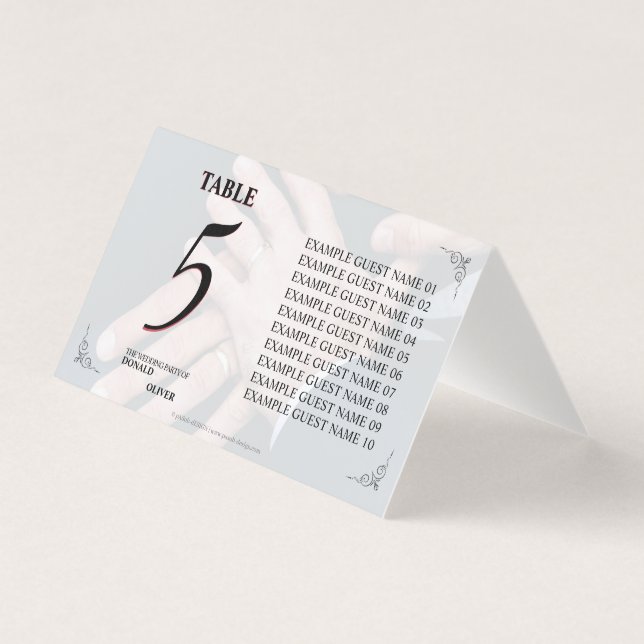 Tarjeta Manos de una pareja Boda gay con anillos (Anverso)