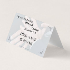 Tarjeta Manos de una pareja Boda gay con anillos