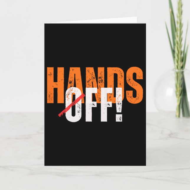 Tarjeta ¡Manos fuera! Anti-trump  (Anverso)