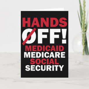 Tarjeta Manos Fuera Medicaid Medicare Seguridad Social Tru