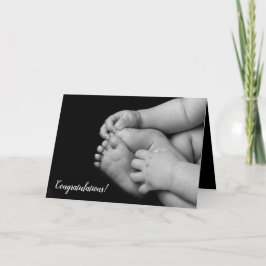 Tarjeta Manos y pies del bebé