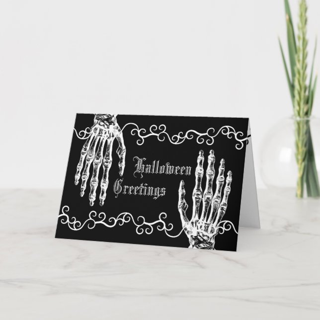 Tarjeta Manos zombi fantasmales (Anverso)