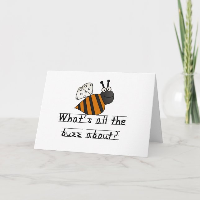 Tarjeta Manosee el zumbido de la abeja (Anverso)