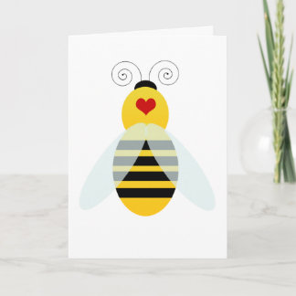 Tarjeta manosee los cuties de la abeja
