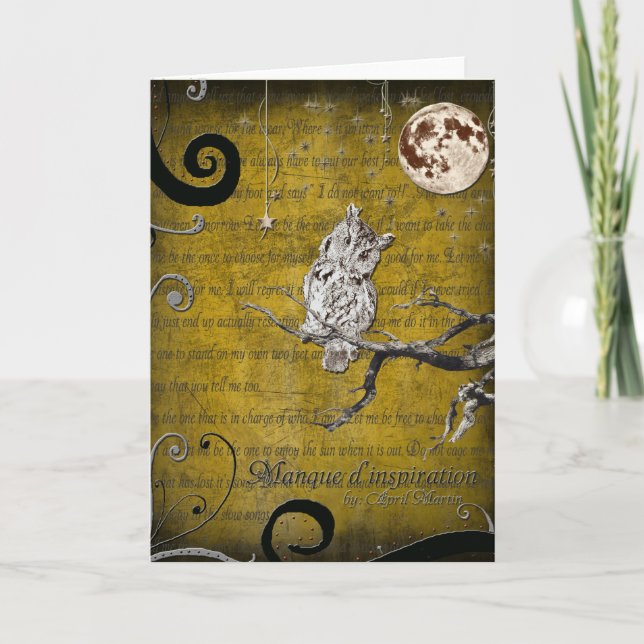 Tarjeta Manque d'Inspiration Card (Anverso)