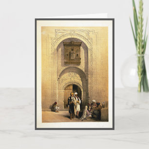 Tarjeta Mansión moderna en El Cairo, árabe, arte Roberts/H