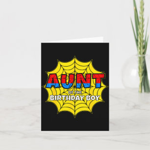 Tarjeta Manta de fiesta temática de la tía del niño cumple