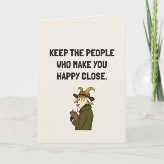 Tarjeta Mantén a las personas que te hacen feliz Consejos