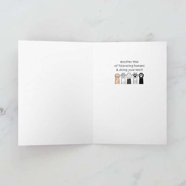 Tarjeta Mantén la Calma, es tu Cumpleaños (Interior)