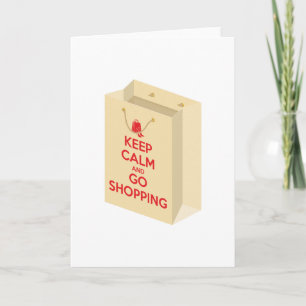 Tarjeta Mantén la Calma y Ve de Compras (bolsa1)