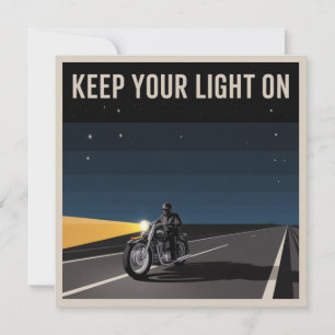 Tarjeta Mantén Tu Luz Encendida