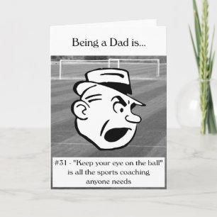 Tarjeta Mantén tu ojo en la bola