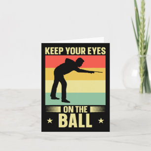 Tarjeta Mantén Tus Ojos En El Jugador Ll Retro Cue