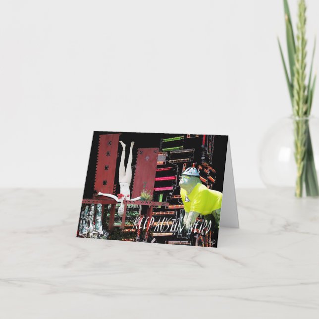 Tarjeta Mantener a Austin Weird, Austin, TX (Anverso)