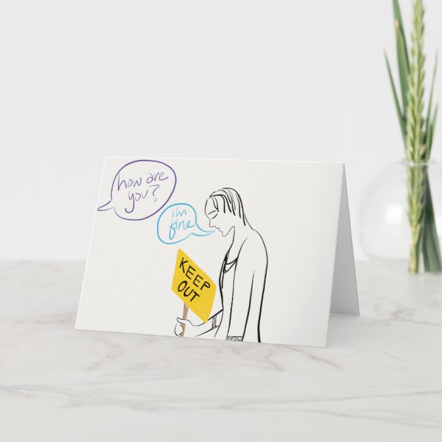 Tarjeta Mantener fuera de Notecard (Anverso)