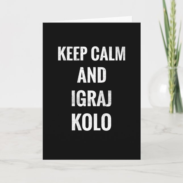 Tarjeta Mantener La Calle E Igraj Kolo | Folclor nacional  (Anverso)