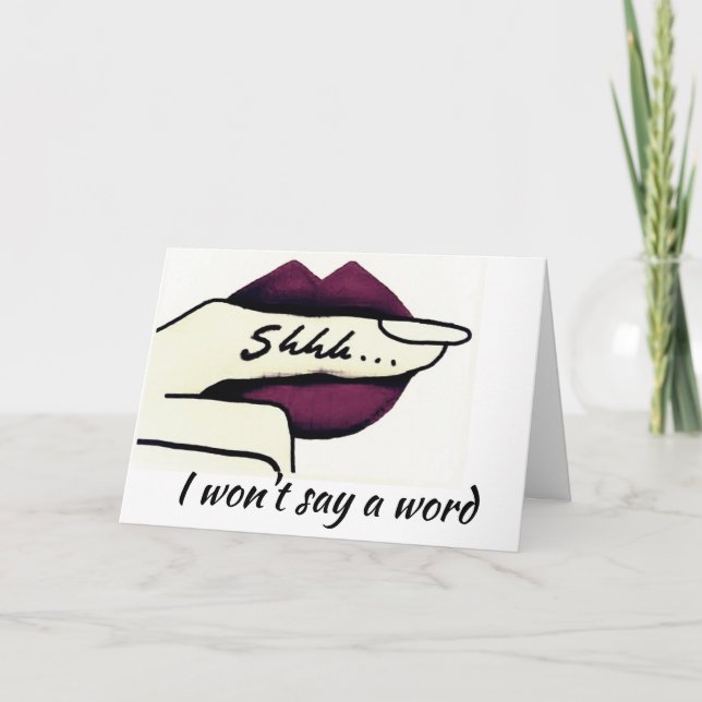 TARJETA **MANTENER LA EDAD SECRETA** **CUMPLEAÑOS** DE LA  (Anverso)