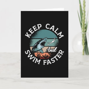 Tarjeta Mantener La Tranquilidad Y Nadar Con Mayor Rapidez