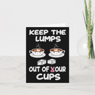 Tarjeta Mantener Las Lumbas Fuera De Sus Cups Avisos De Cá