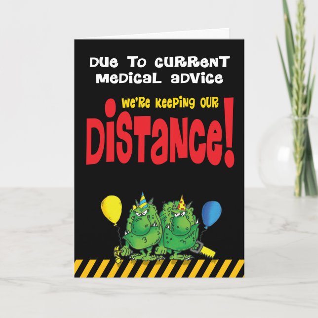 Tarjeta mantener su distancia (Anverso)