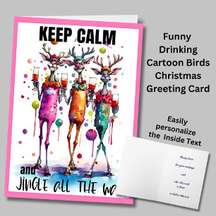Tarjeta Mantengan la calma del jingle todo el camino que s