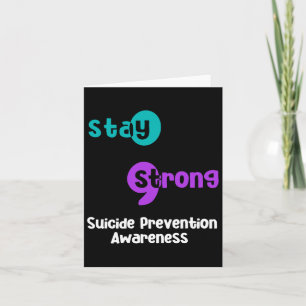 Tarjeta Manténgase firme el Semicolón de prevención del su